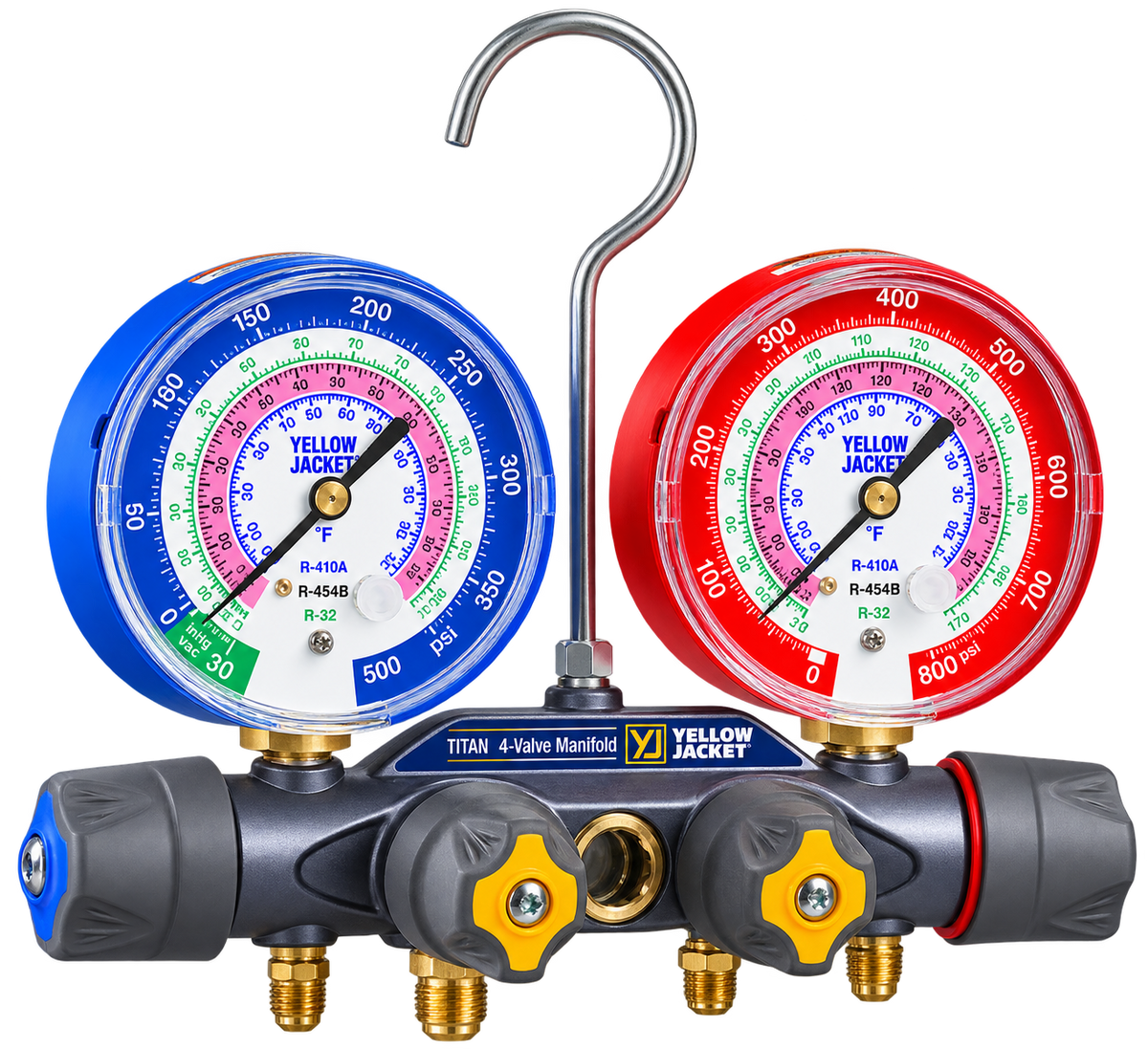 TITAN A2L 4-Valve Manifold R-32/454B/410A