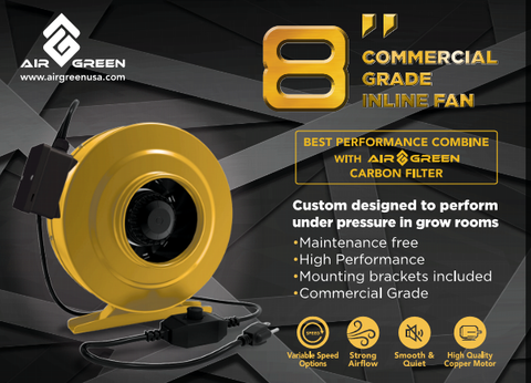 AirGrean 8″ Commercial Inline Fan