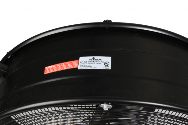 AirGrean Heavy Duty Adjustable Tilt High Velocity Drum Blower Fan 24″