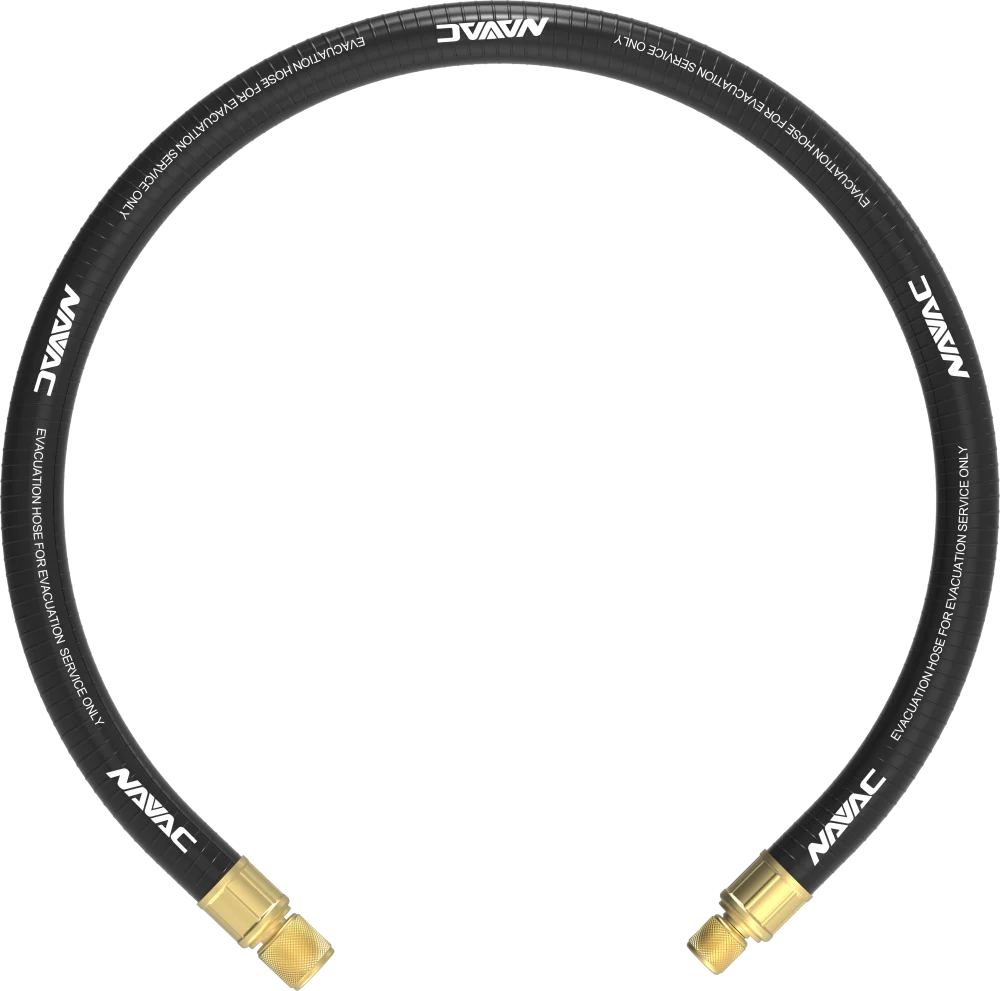 Navac Big Boy Hose, Black, 6', 1/2" Diameter, 1/4" to 1/2" Fitting