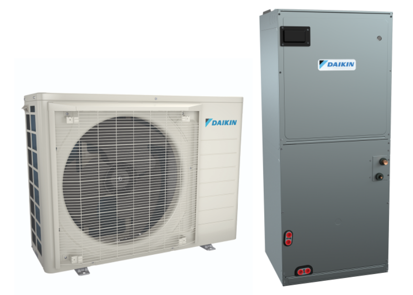 Daikin FIT 2 Ton Side Discharge Air Conditioner with 2 Ton Multi-Position Air Handler - R410A - 230V