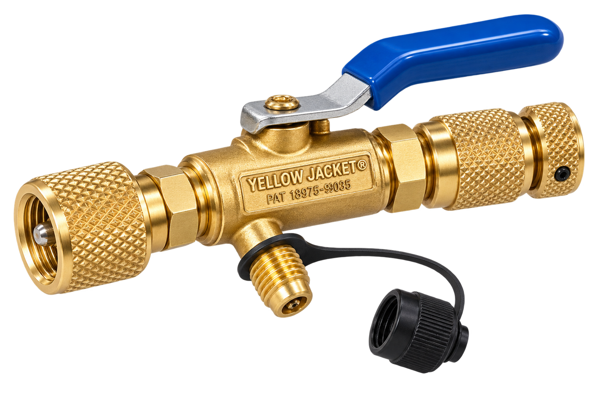 1/4″ Vacuum/charge valve with side port