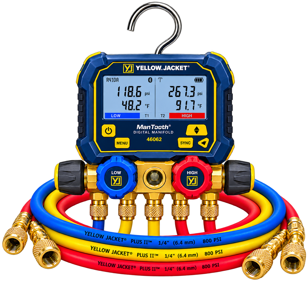 ManTooth Digital Manifold, 3-Pak PLUS II Hoses