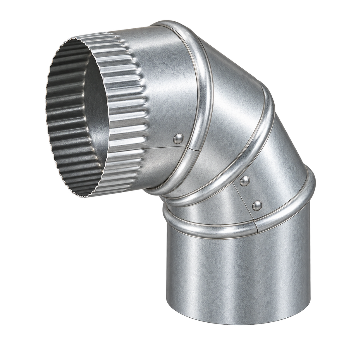 ADJ 90 ELBOW STRAIGHT 24GA 20''