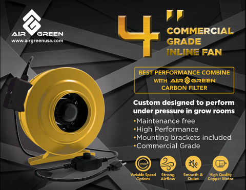 AirGrean 4″ Commercial Inline Fan