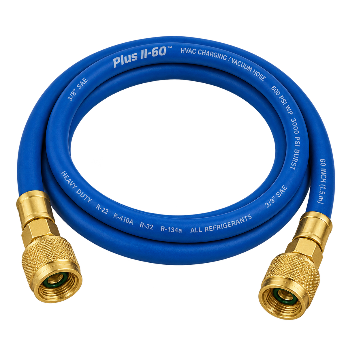 Plus II-60" 3/8" Heavy Duty Charging/Vacuum Hose