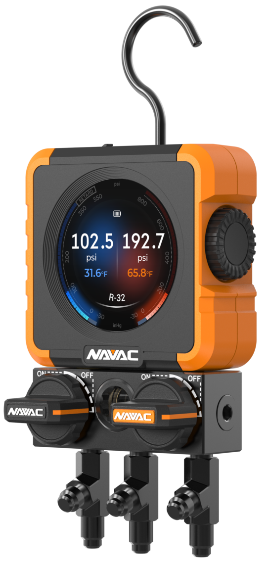 Navac Flex 1 Manifold Gauge w/HD Color Graphic Interface