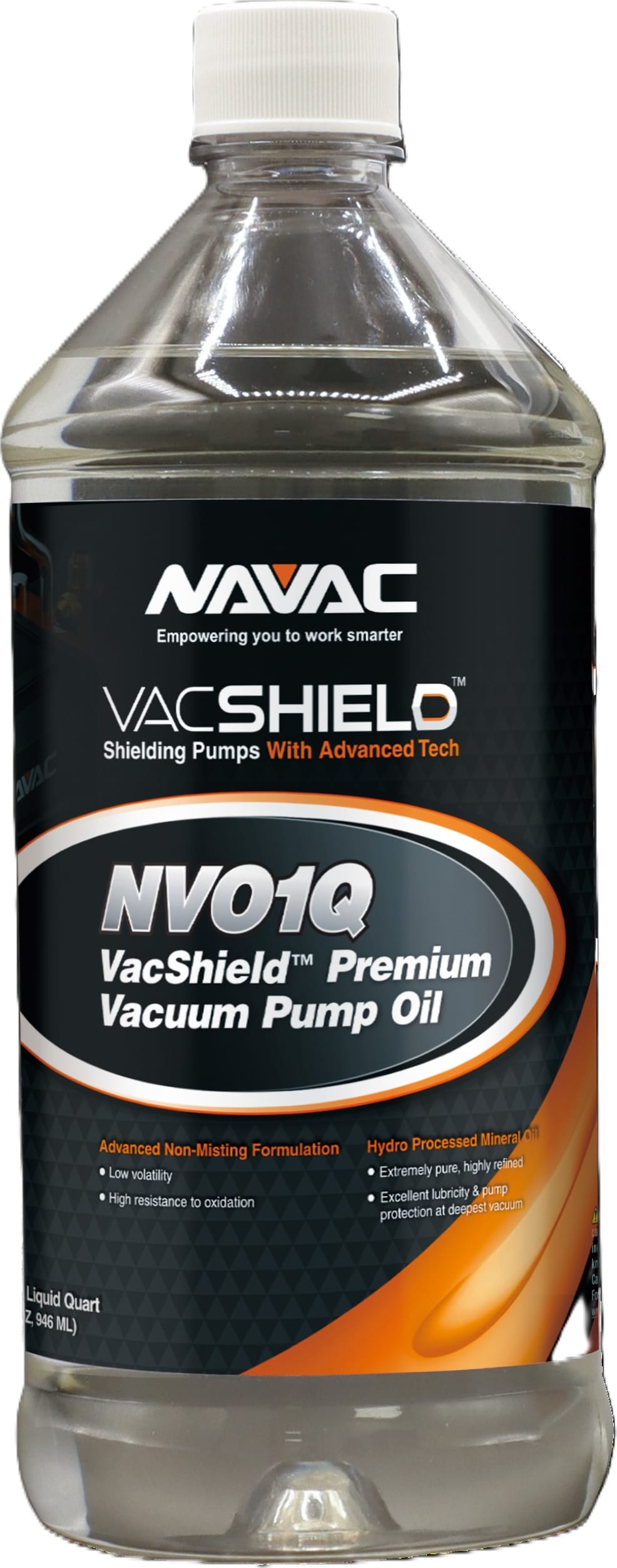 Navac VacShield No Misting Premium Vacuum Pump Oil, 1 Quart