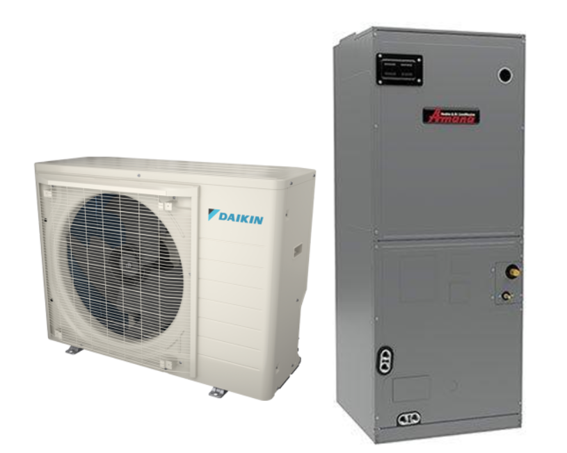 Daikin FIT 3 Ton Side Discharge Air Conditioner with 3 Ton Multi-Position Air Handler - R410A - 230V