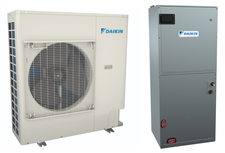 Daikin FIT 4 Ton Side Discharge Air Conditioner with 4 Ton Multi-Position Air Handler - R410A - 230V